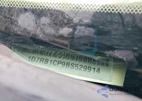 2011 Dodge Ram 1500 z USA, uszkodzony, nr VIN 1D7RB1CP9BS529914